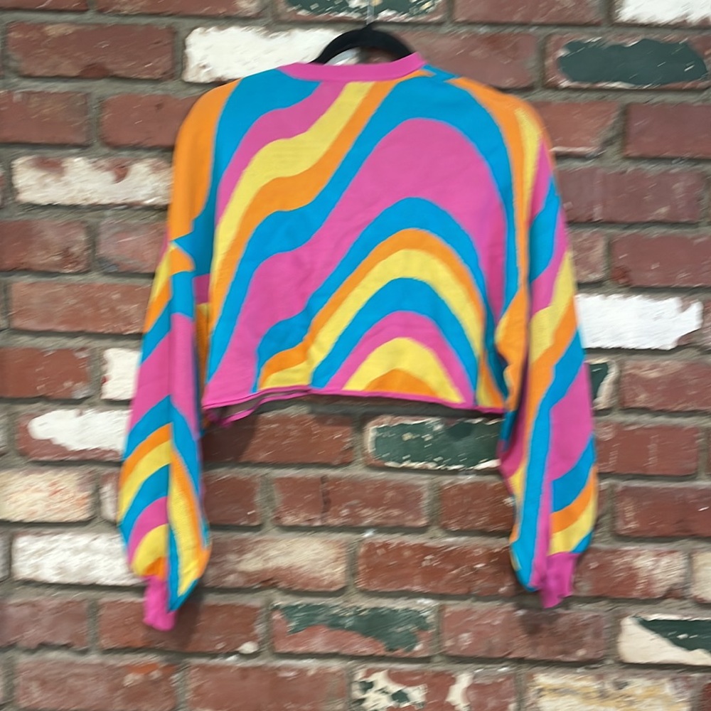 Show me your Mumu cropped sweater size medium New - Picture 3 of 3